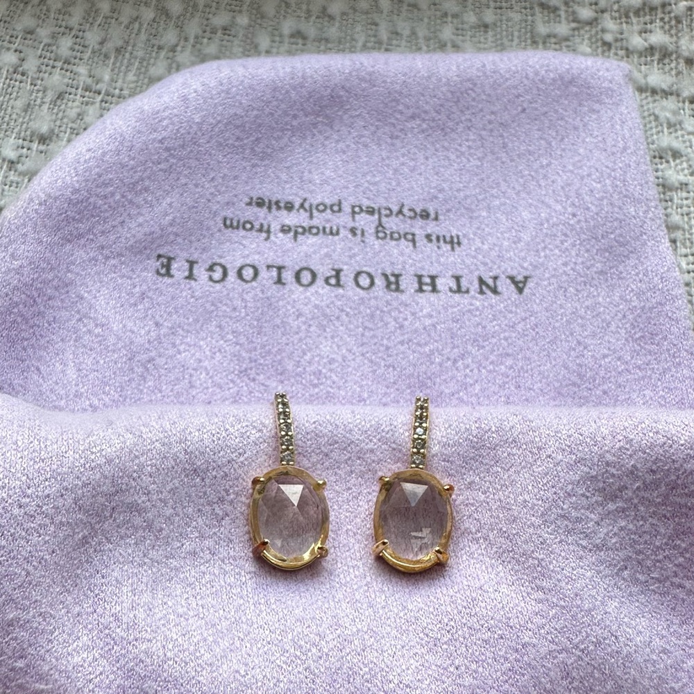 Anthropologie Shades of Glass Drop Earrings